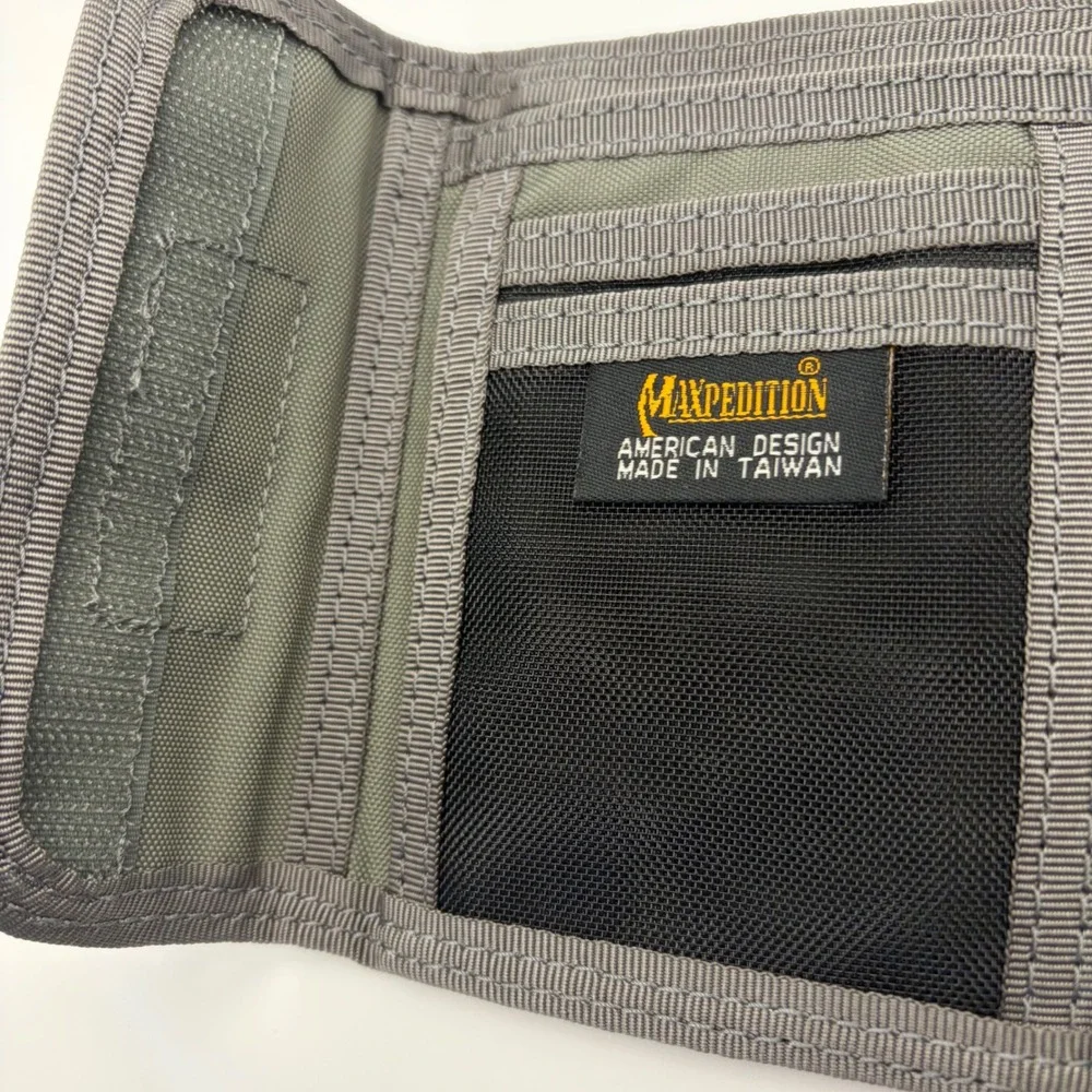 Maxpedition Spartan Wallet Khaki Nylon Tri-Fold Tactical Gear Wallet